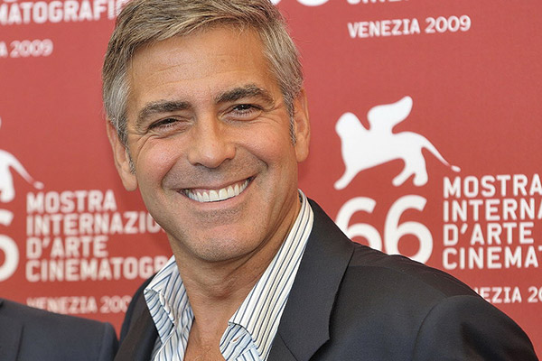 george clooney smile