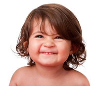 baby with tooth gap