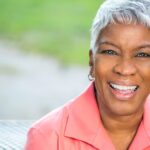 older woman smiling