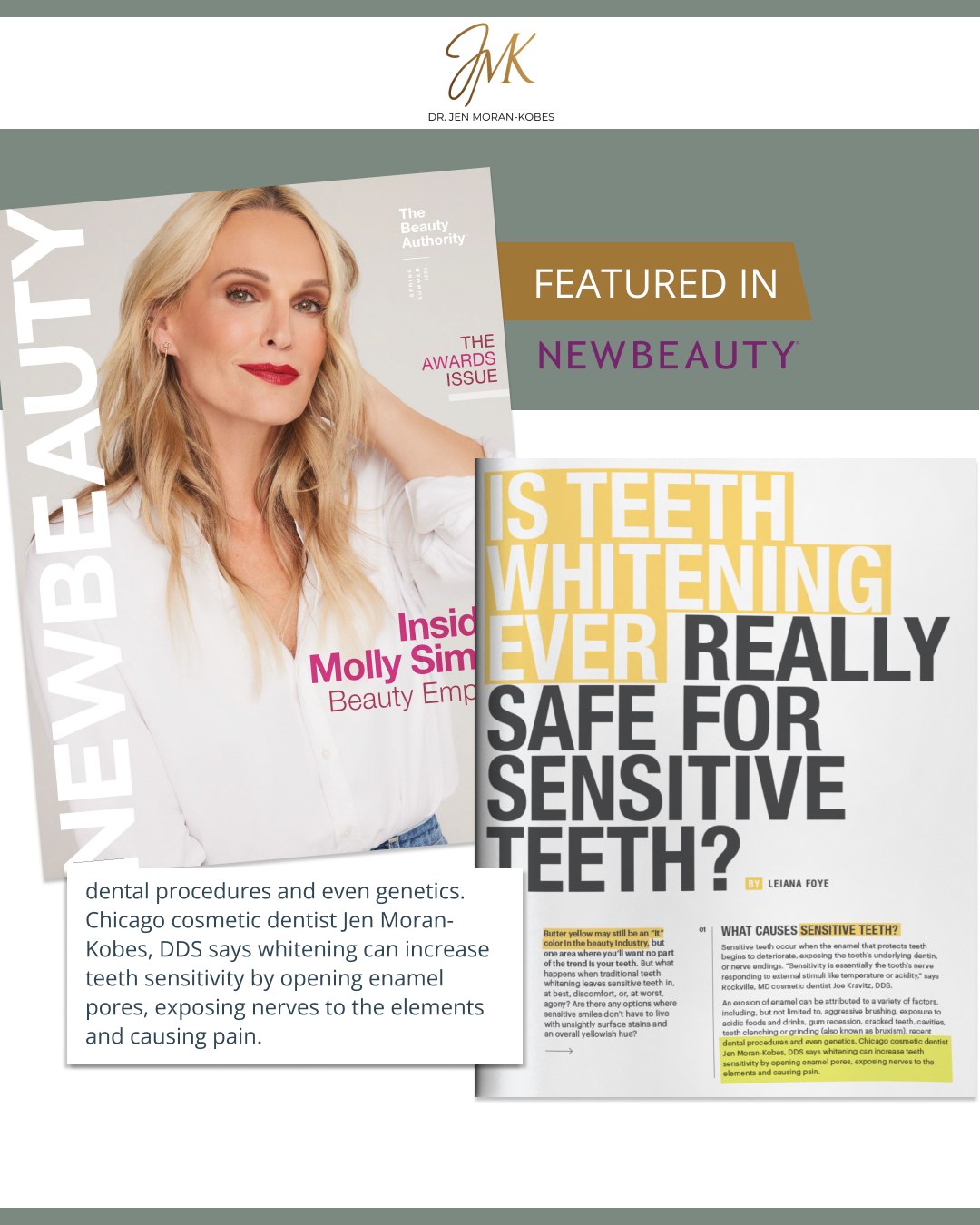 Dr. Moran Featured in NewBeauty Magazine